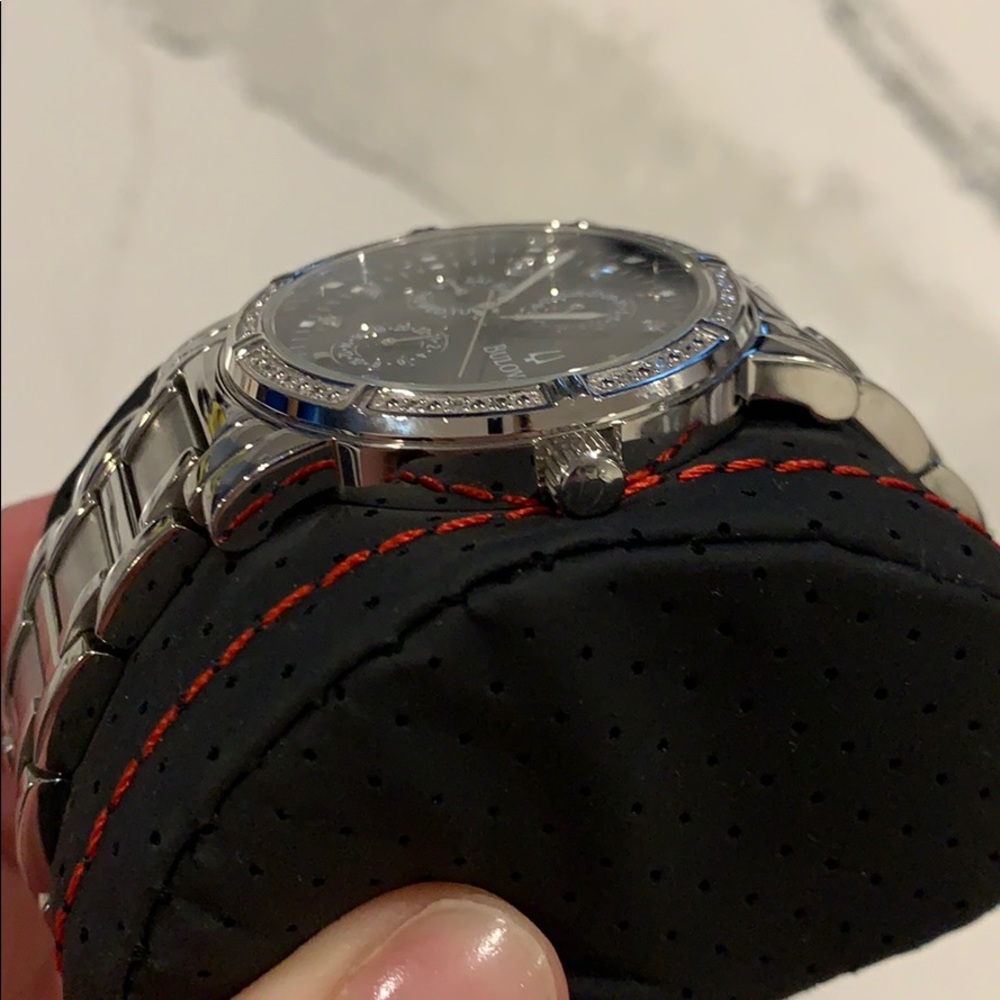 Bulova Diamond Black Men’s Watch - Picture 6 of 8